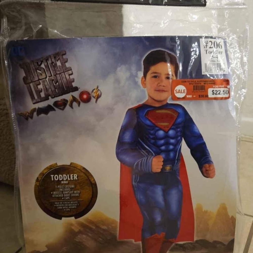 Superman Kids Costume - Blue and Red